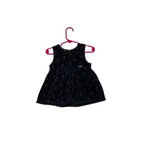 Oshkosh Black Floral Dress Size 12 Months